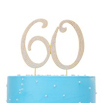 LOVENJOY Rhinestone 60 60th Birthday Anniversary Cake