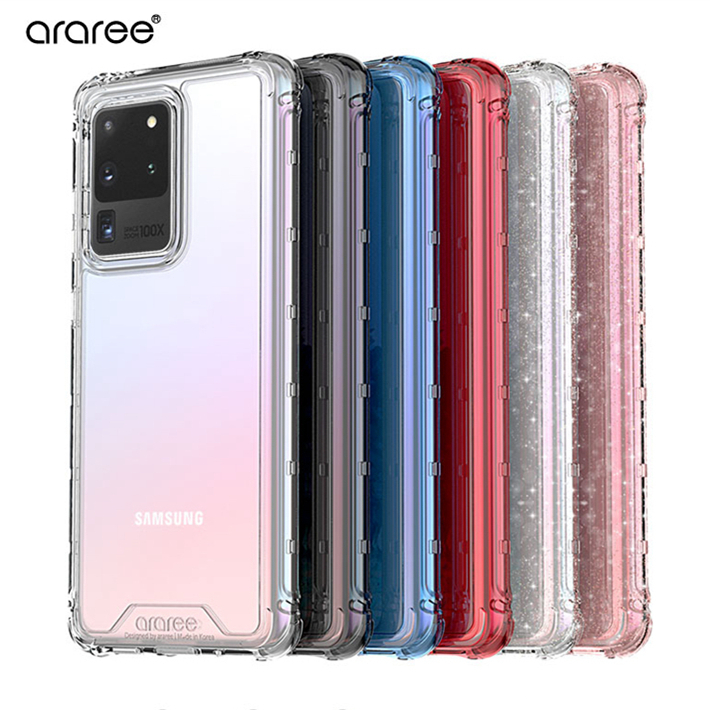 Qingkura Korea araree suitable for Samsung s20ultra mobile phone protection shell transparent anti-fall s20 silicone protective sheath
