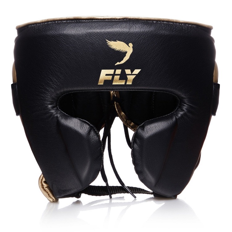 FLY Knight Headgear UK Genuine Leather Monkey Face Safety Helmet Boxing Loose Thai Punch Helmet