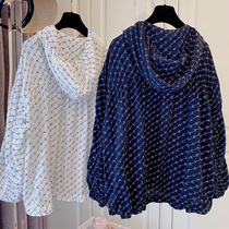 French romantic wrinkle ~ Korean version of loose letter hooded long sleeve shirt T-shirt shirt top doll shirt blouse female 2021