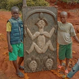 Африканская старая древесная карканка Африканская дверная панель антикварная вилла