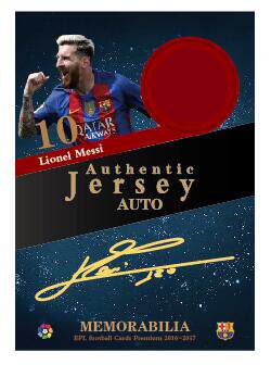 2017 jersey signature star Kabassam Messi monochrome PATCH star card This section is monochromatic