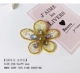 Peach trái tim trâm mùa xuân mới thêu tuyết túi trang trí huy hiệu huy hiệu trâm cài pin quần áo trang trí pin trâm cài áo đại