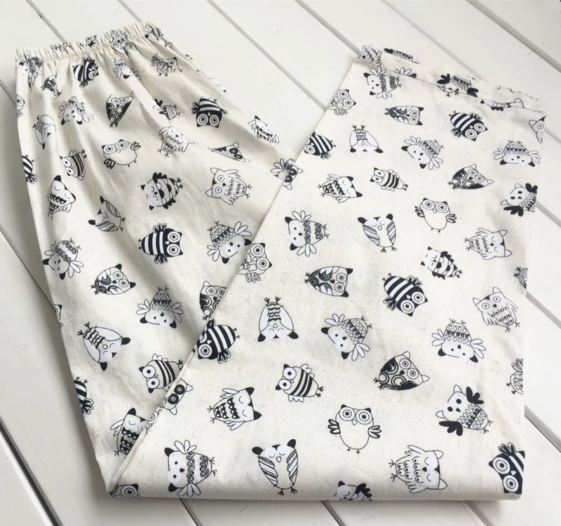 Mùa hè của phụ nữ ngủ quần cotton quần dệt bông nhà quần lỏng quần kích thước lớn quần điều hòa không khí quần quần short kaki nữ