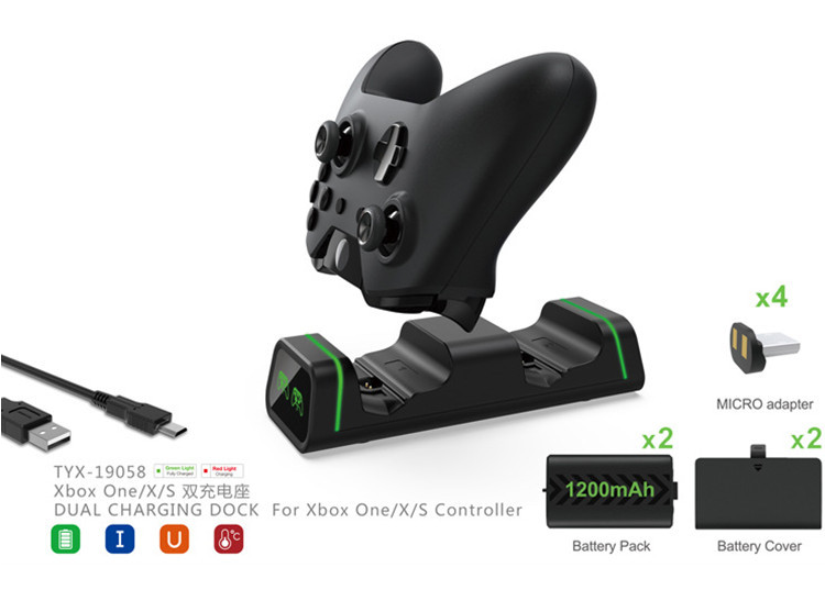 Джойстик для XBOX dobe xboxone手柄电池 1200mah手柄电池包+3m数据线 tyx-1889