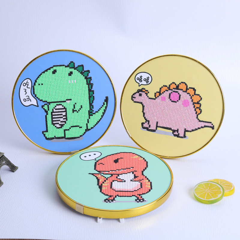 Children's diamond painting paste painting handmade diy making material package little pupil boy educational toy gift