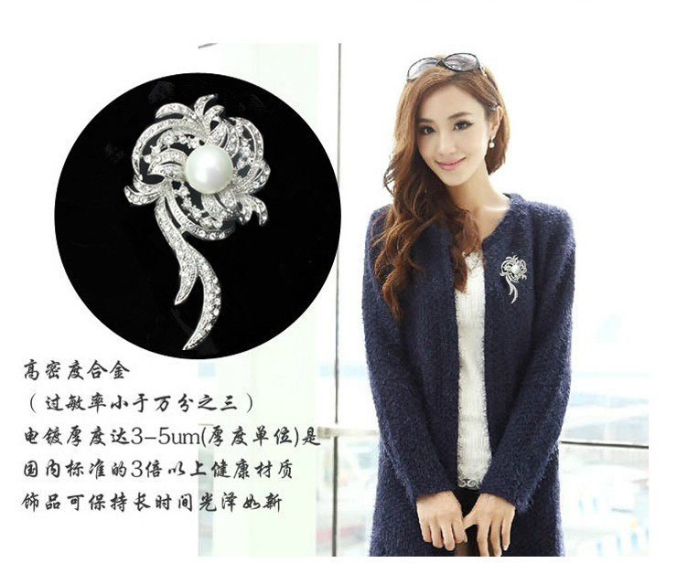 Broche femme en Zircon diamant - Ref 1171234 Image 18