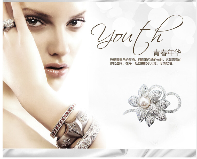 Broche femme en Zircon diamant - Ref 1171234 Image 22