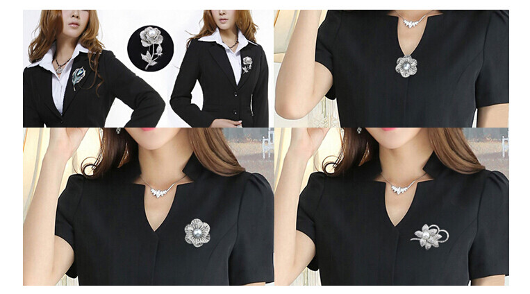 Broche femme en Zircon diamant - Ref 1171234 Image 21