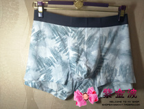 3 PCs manifen 20721171 ink print modal thin skin-friendly mens middle waist underwear