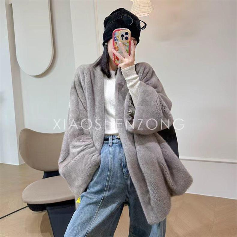 V=【Ygpc06】Imported Velvet Whole Mink Fur Coat for Women, Direct Sales from the Source Factory, Please Call Me=Roll King=