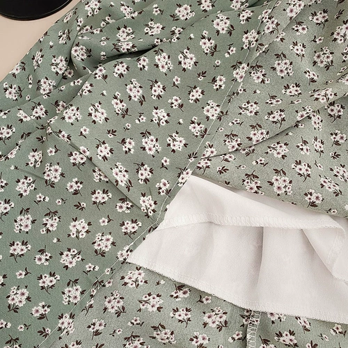 Свежая шифоновая весенняя летняя длинная юбка, поясная сумка, средней длины, 2023, в корейском стиле, высокая талия