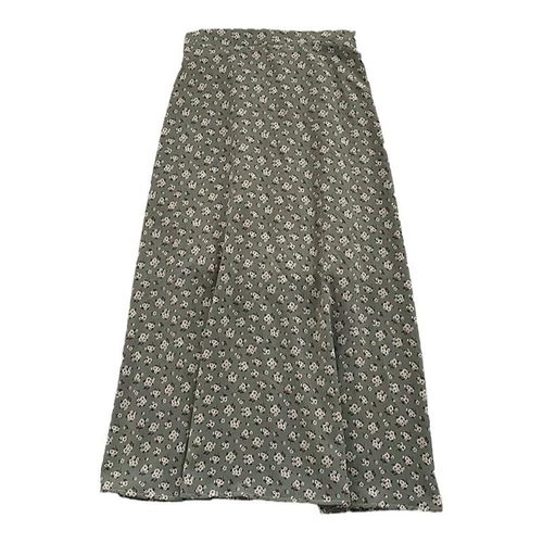 Свежая шифоновая весенняя летняя длинная юбка, поясная сумка, средней длины, 2023, в корейском стиле, высокая талия