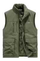 8862A Двусторонняя хлопковая куртка в стиле милитари зеленого цвета