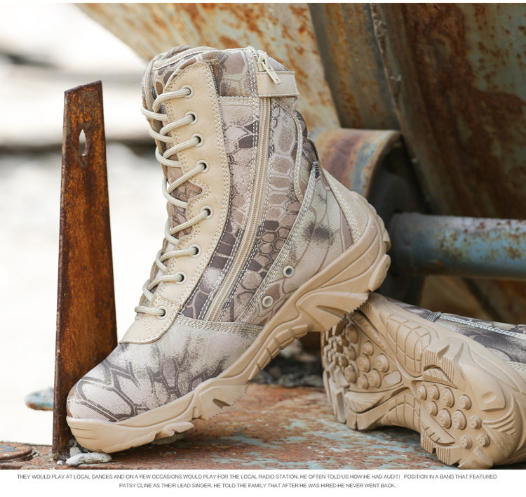 Bottes militaires pour homme - porter - Ref 1402151 Image 16