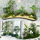Nordic Style Artificial Green Plants, High-End Light Luxury Monstera Landscaping Combination, Tropical Plant Potted Plants, Window Decoration Ornaments