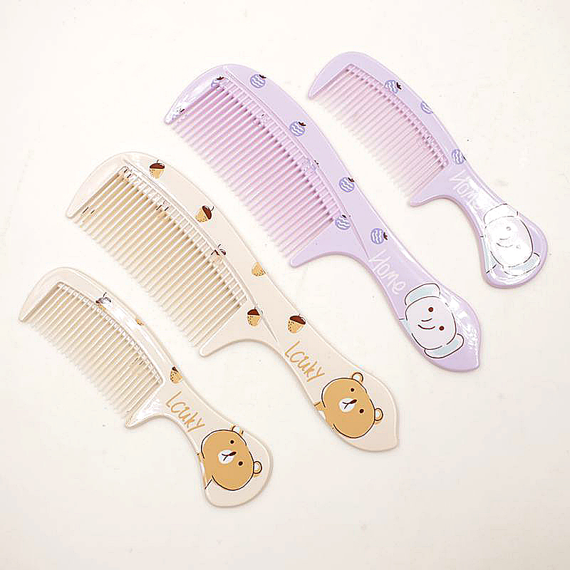 Small Combs Wide Teeth Dense Teeth Curly Hair Comb Straight Hair Portable Home Anti-Fall Plastic Big Comb Static Beauty Hair Comb