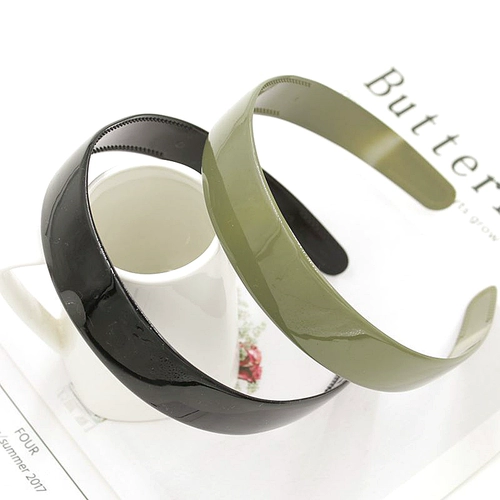 Зубчатый ободок, глянцевая черная пластиковая нескользящая заколка для волос, популярно в интернете