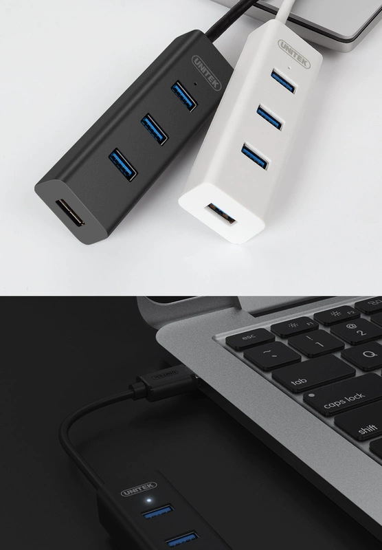 Superior bởi splitter usb kéo bốn đa giao diện máy tính trung tâm USB3.0 cổng mở rộng trung tâm OTG mở rộng đa giao diện trung tâm HUB bộ chuyển đổi đa chức năng với usb điện - USB Aaccessories đèn led usb