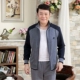 Bộ đồ thể thao nam mùa xuân và mùa thu giản dị thể thao trung niên hai mảnh bố đôi áo len tập thể dục chạy bộ quần áo áo thun 