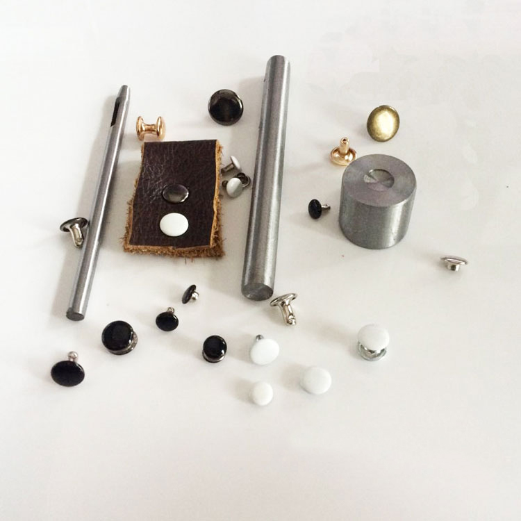 Double-sided nail tool set mother flat head double head fixed buckle bag clothing decorative rivets