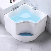 Shanghuang bathroom Triangle fan corner acrylic tub Household small apartment deep bath corner adult small bathtub