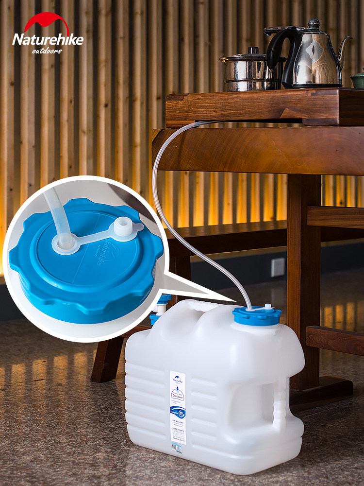 NH outdoor bucket Household water storage bucket with faucet PE food grade drinking pure bucket Car plastic water storage tank