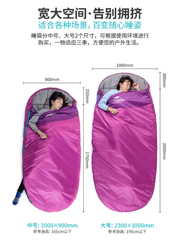 Túi ngủ dành cho nữ trưởng thành xách tay cotton đơn mùa xuân và mùa thu mỏng du lịch trong nhà siêu nhẹ ký túc xá ăn trưa túi ngủ - Túi ngủ