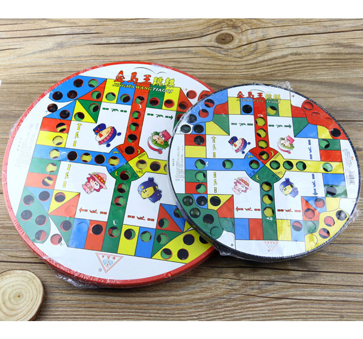 Checkers Flying Chess Glass Beads Adult Children Puzzle Parenting Desktop Game Jumping Chess 