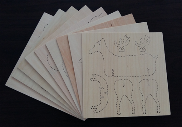 Screen printing wood board cool maker wood craftsman workshop course lesson plan machine tool consumables model children making wood material package - Taobao