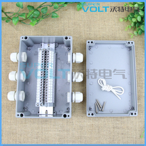 200*130*78 Waterproof cast aluminum box junction box 3 in 3 out 20 position outdoor terminal box compression junction box