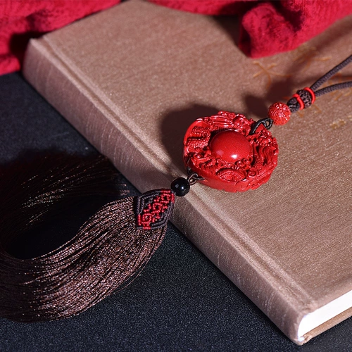 Защитный амулет, пряжка, подвеска для машины, зеркало заднего вида, цвета киновари, подарок на день рождения