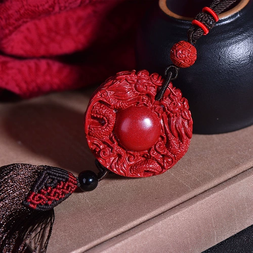 Защитный амулет, пряжка, подвеска для машины, зеркало заднего вида, цвета киновари, подарок на день рождения