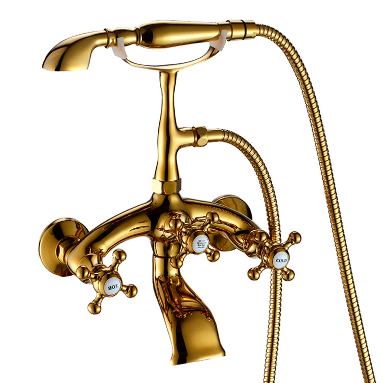Bronze Black Titanium Gold Silver Wall Faucet Antique 8 Inch 20CM Bathtub Shower Wall Shower Faucet