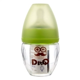 Стеклянная детская маленькая антиколиковая бутылочка для кормления для новорожденных, защита при падении, широкое горлышко