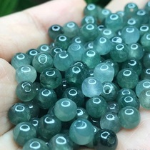 Jade loose pearl oil green small round beads 5 5-5 8mm 100 pieces