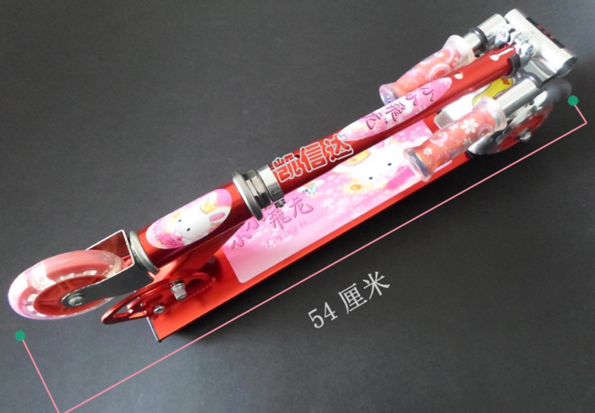 Full Aluminum Alloy Thickened Small 1 4 Inch Sleeve Wrench Dragon Children Scooter Three-wheeled Scooter Cycline PU Wheel Flash Wheel