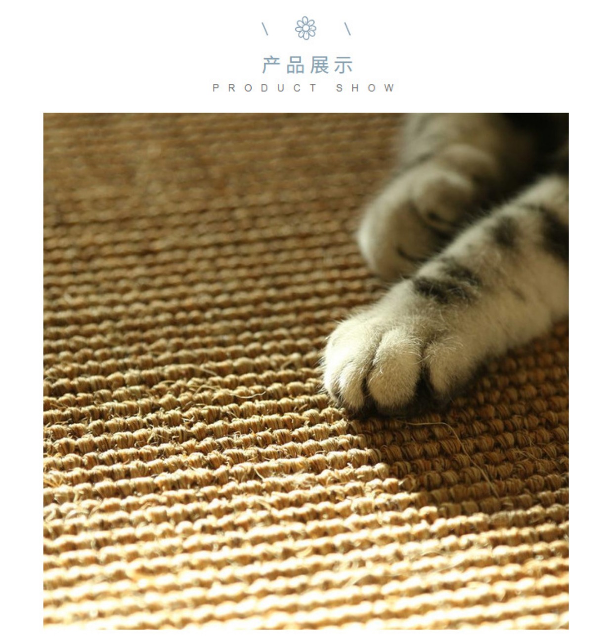 DuPont Virkon sống sisal phòng thảm dệt tay nhà máy xay móng vuốt mèo cào pad thảm sàn đơn giản Asakusa tùy chỉnh - Thảm thảm trải sàn cao cấp