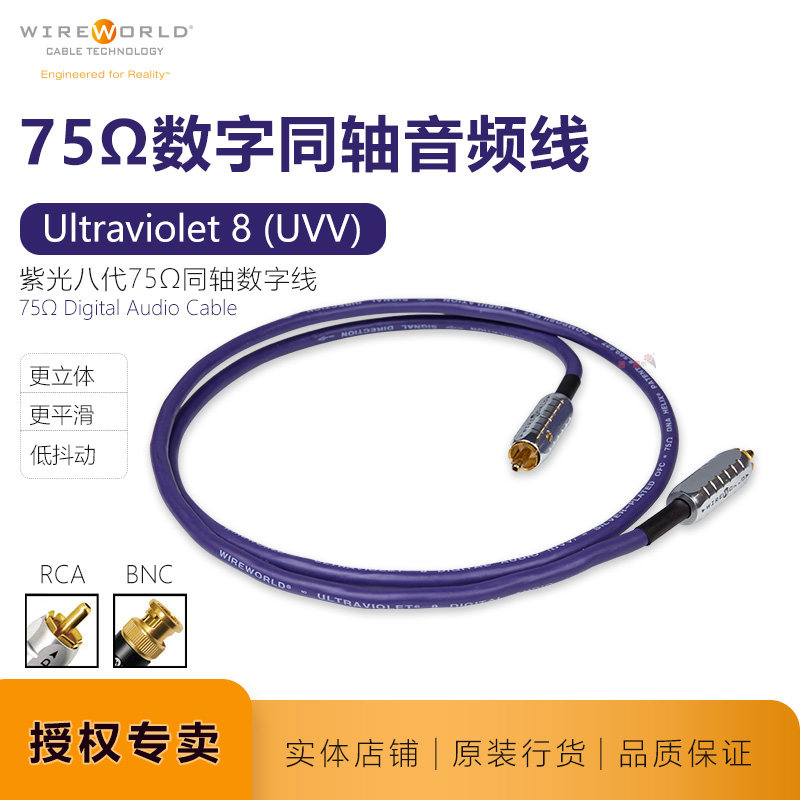 Line World ULTRAVIOLET PURPLE LIGHT DIGITAL LINE COAXIAL LINE SINGLE LOTUS NAME LINE FAME AMERICAN WIREWORLD