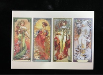 Mucha Mucha Four Seasons Famous Paintings Collection Edition Czech repurchases domestic spot