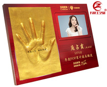Free hand mold quick drying handprint mud creative business gifts sign-in celebrity meeting and photo taking