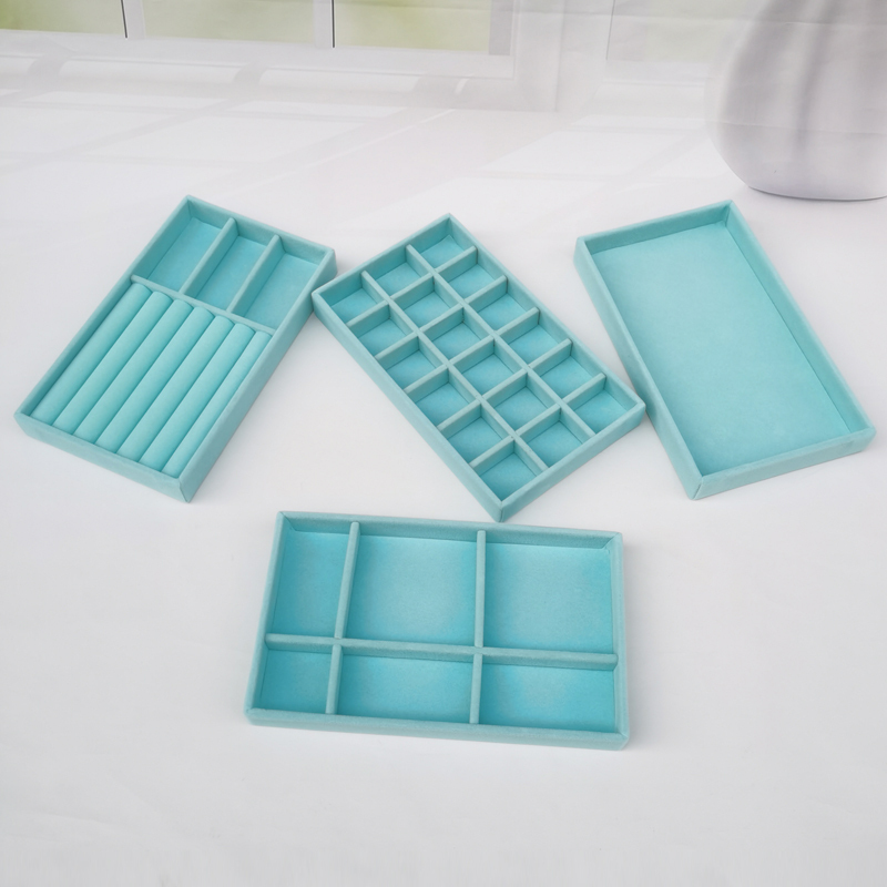 Tiffany Blue Jewelry Box Tray for Earrings, Rings, Necklaces, Bracelets, Jewelry Storage Box Tray Divider