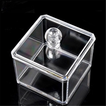  Transparent crystal cosmetic box with lid Cotton swab box Cosmetic cotton box Jewelry box Jewelry box Jewelry box Egg box