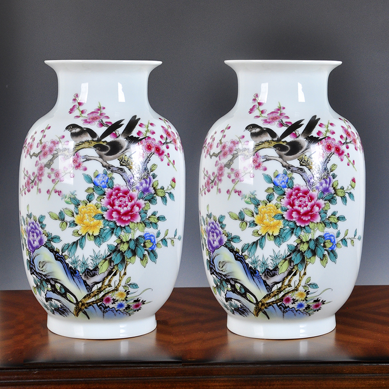 Creative lucky bamboo vase is placed in the sitting room number wine flower arranging restoring ancient ways is rich ancient frame ceramics handicraft ornament