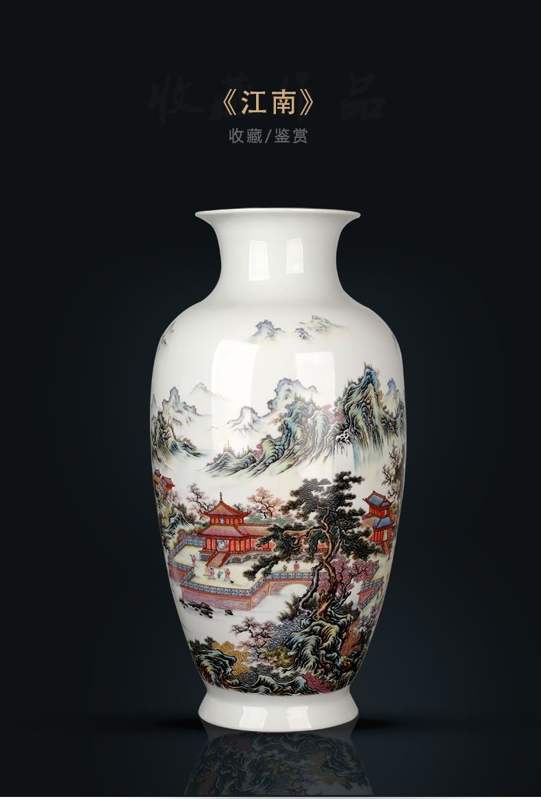 Jingdezhen ceramics 60 tall vase living room furnishing articles rich ancient frame landing place beside TV ark