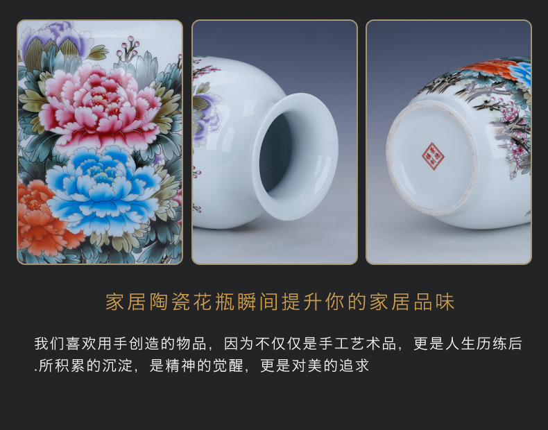 Wide expressions using lucky bamboo vase furnishing articles water raise large living room TV cabinet rich ancient frame flower arranging ceramic decoration decoration