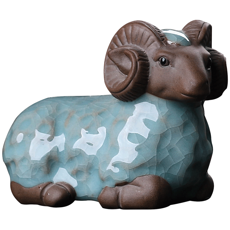 Three Yang kaitai sheep furnishing articles household act the role ofing is tasted suit porcelain desktop creative home sitting room adornment small act the role ofing is tasted sweet
