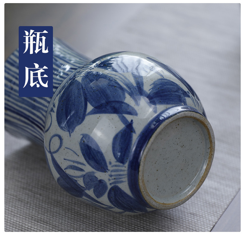 Manual small coarse soil pottery vase water raise creative porcelain craft ceramics archaize furnishing articles dry flower arranging flowers adornment