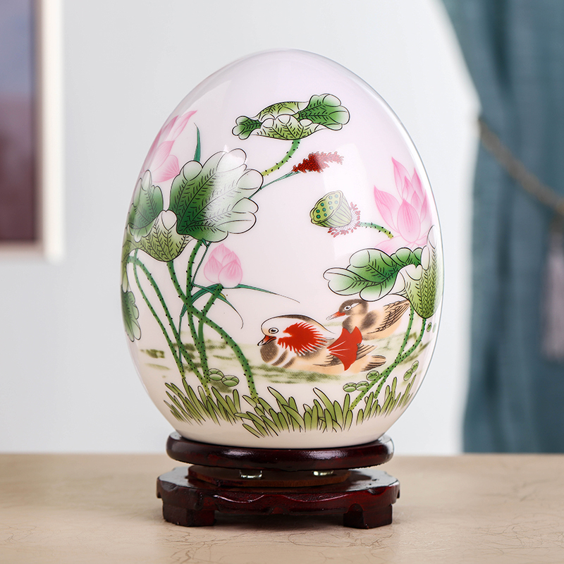 The Small white ceramic vase furnishing articles home sitting room adornment porcelain handicraft creative wine porch decoration of Chinese style