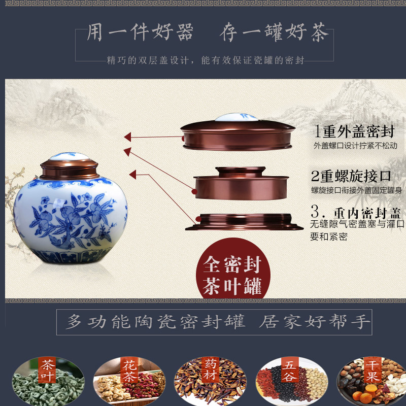 Tea pot ceramic seal all hand draw large half jins to loose Tea tieguanyin Tea and green Tea POTS